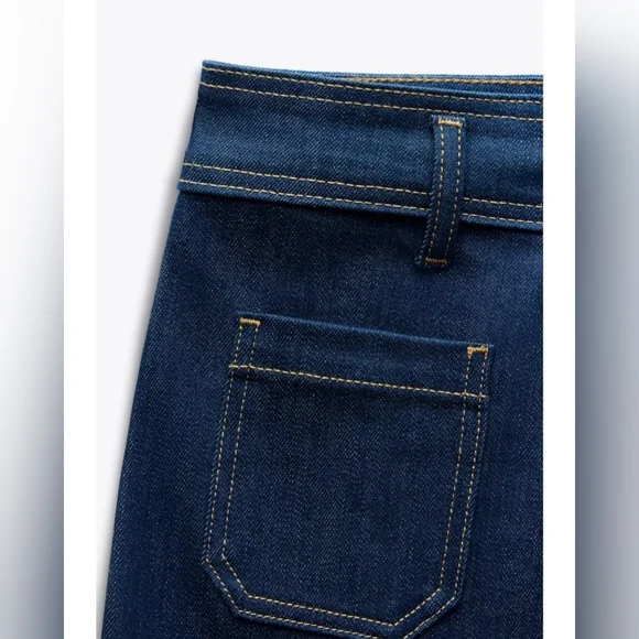 NWT ZW COLLECTION HIGH WAIST WIDE LEG JEANS BY ZARA - Picture 7 of 14